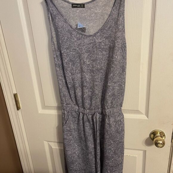 Popular Basics Jumpsuit Blue NWT Medium - Picture 2 of 7
